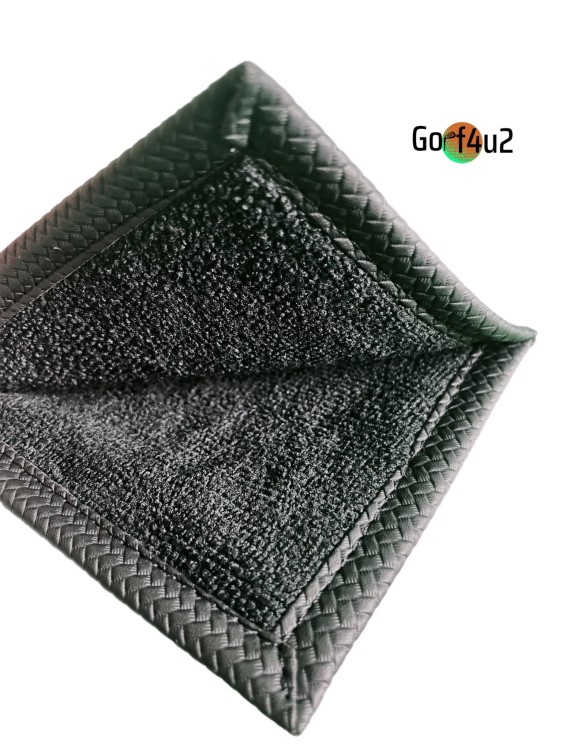 Ręcznik do piłeczki golfowej i kija do golfa czarny środek