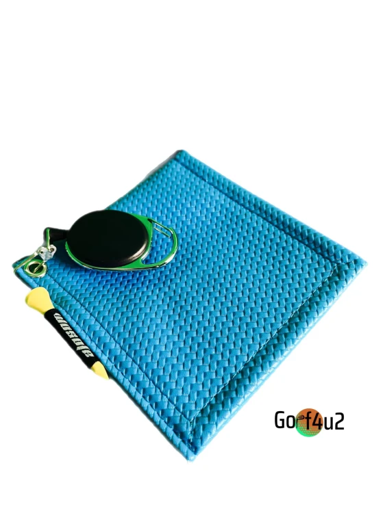 Ręcznik do piłeczki golfowej i kija do golfa niebieski