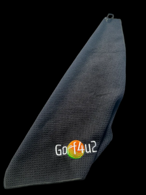 Ręcznik czarny do czyszczenia kijów i piłeczek golfowych